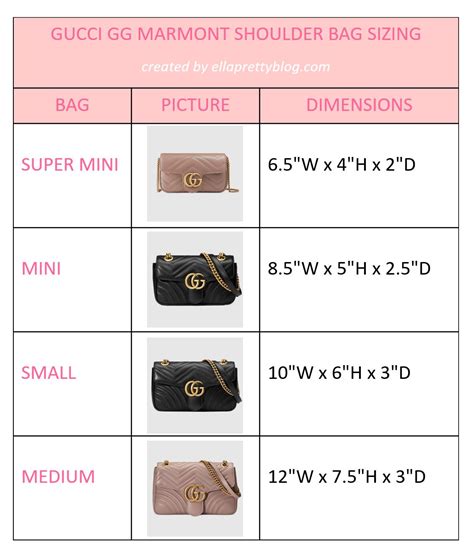 gucci marmont bag size guide|Gucci small marmont shoulder bag.